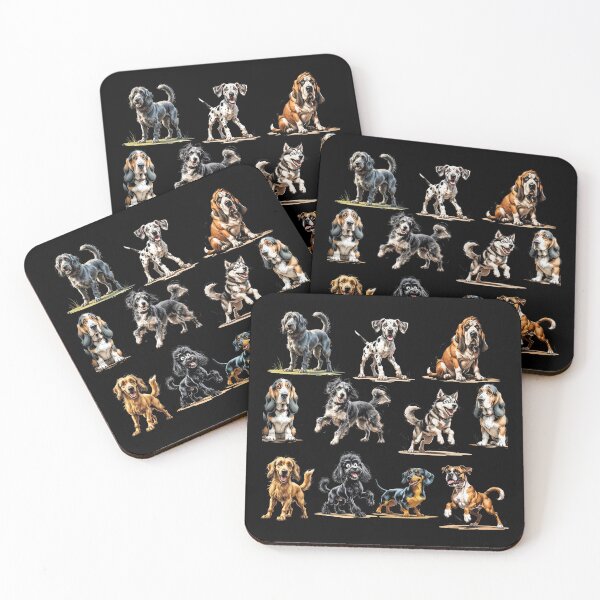Item preview, Scruffy Dogs Pattern – Scruffy Dog Illustration designed and sold by PAPIRO SIGLO XXI.