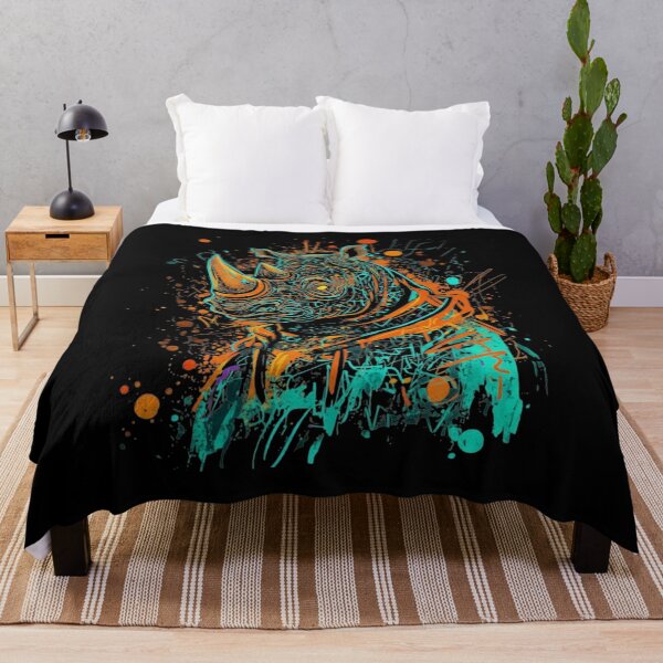 Item preview, Colorful Abstract Rhino Street Art designed and sold by CRich808Designs.