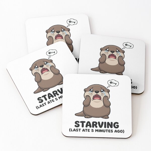 Item preview, Starving Since 5 Minutes Ago Funny Otter Meme designed and sold by Petzzz.