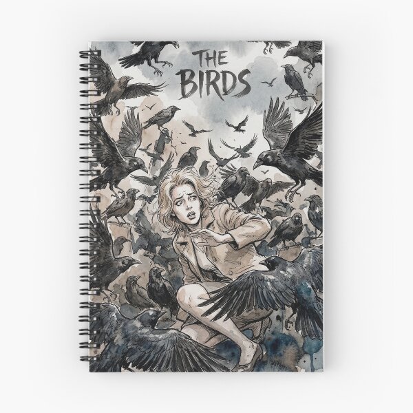Item preview, The Birds movie poster designed and sold by PatyEmiko.