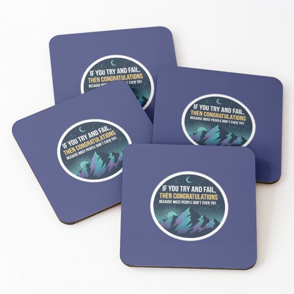 Item preview, If You Try And Fail Congratulations Motivation Sticker designed and sold by Scro-Ciob-Shop.