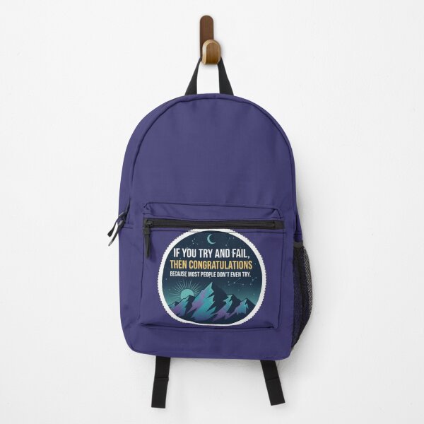 Item preview, If You Try And Fail Congratulations Motivation Sticker designed and sold by Scro-Ciob-Shop.