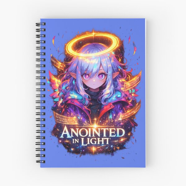 Item preview, Anointed In Light – Neon Christian Anime Angel Girl designed and sold by Daughter of a King Designs.