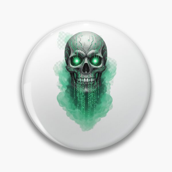 Item preview, Neon Circuit Skull Data Mist designed and sold by CRich808Designs.