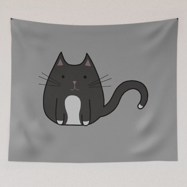 Item preview, Digital clip art silly little cat drawing designed and sold by Kit_Cat.Designs.