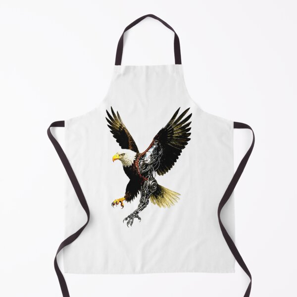 Item preview, Futuristic Cyborg Bald Eagle – Powerful Tech Animal Art designed and sold by Naturalite19.
