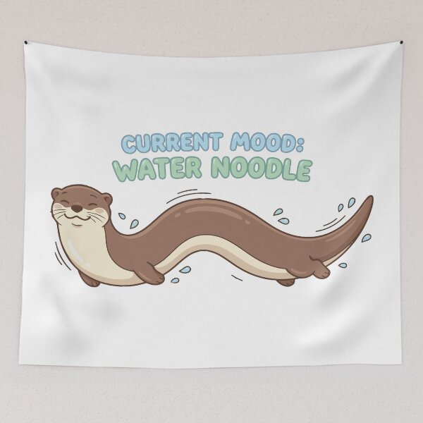 Item preview, Current Mood Water Noodle Funny River Otter designed and sold by Petzzz.