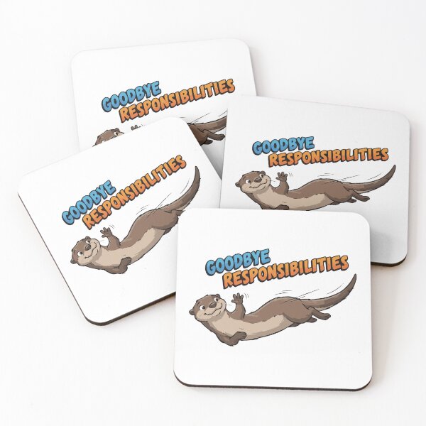Item preview, Goodbye Responsibilities Belly Sliding River Otter designed and sold by Petzzz.