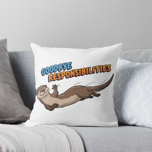 Item preview, Goodbye Responsibilities Belly Sliding River Otter designed and sold by Petzzz.