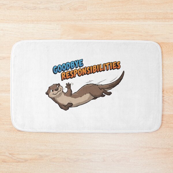 Item preview, Goodbye Responsibilities Belly Sliding River Otter designed and sold by Petzzz.