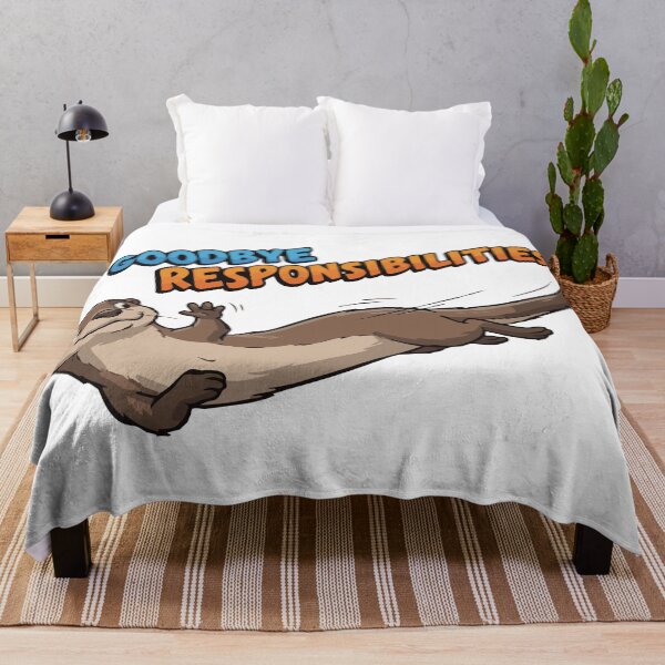 Item preview, Goodbye Responsibilities Belly Sliding River Otter designed and sold by Petzzz.