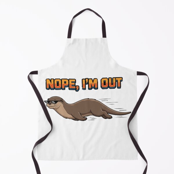 Item preview, Nope Im Out Sliding River Otter Meme designed and sold by Petzzz.
