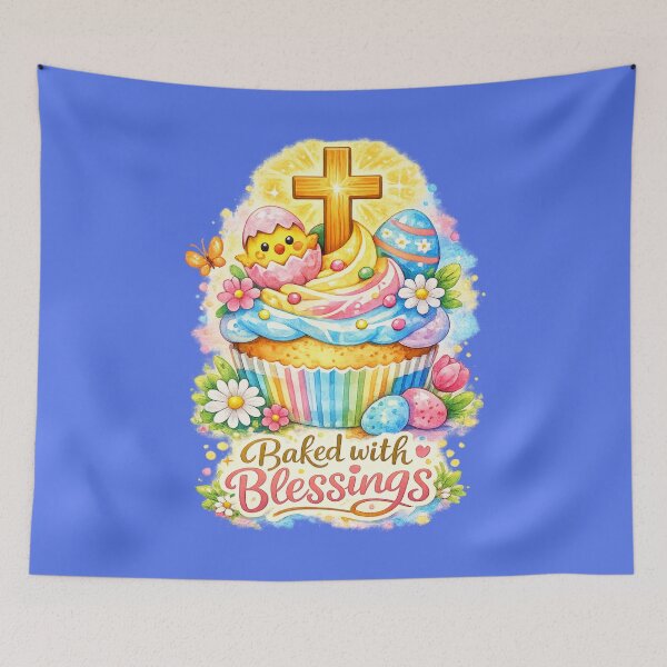 Item preview, Baked with Blessings Christian Easter Cupcake Cross designed and sold by Daughter of a King Designs.