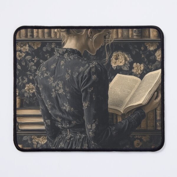 Item preview, Victorian Library Reader Illustration designed and sold by EverpageStudio.