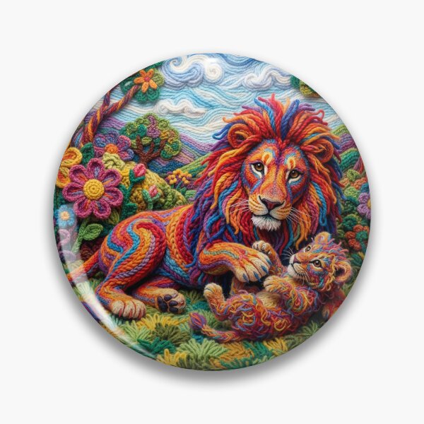Item preview, Yarn Lion and Yarn Cub on Yarn Savannah designed and sold by Tridentulus.