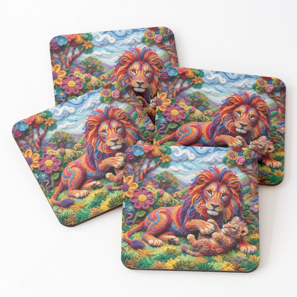 Item preview, Yarn Lion and Yarn Cub on Yarn Savannah designed and sold by Tridentulus.