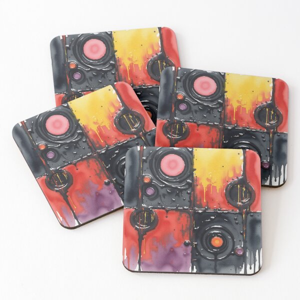 Item preview, industrial pulse watercolor geometric abstract design designed and sold by SmashingDeals.