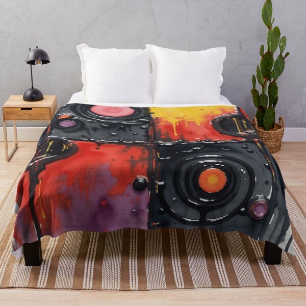 Item preview, industrial pulse watercolor geometric abstract design designed and sold by SmashingDeals.