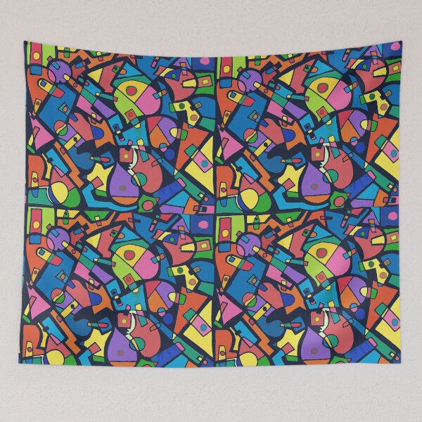 Item preview, CColorful mixed connected puzzle designed and sold by Nathalia  Lodi.