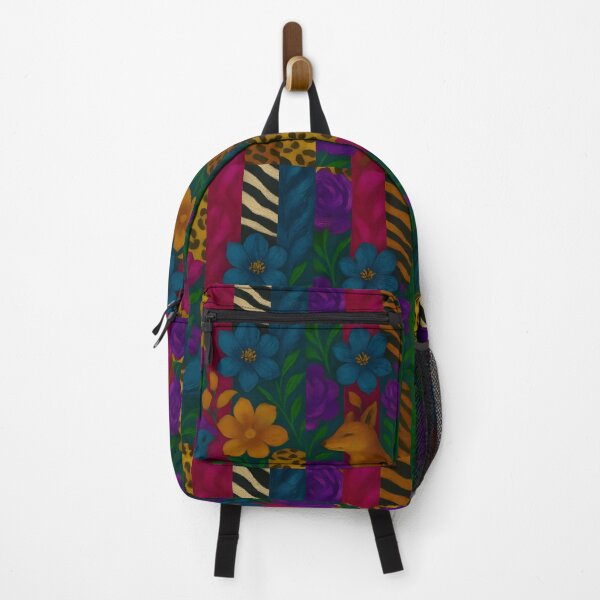 Item preview, Wildlife Floral Stripes designed and sold by Poetic Patterns Studio.