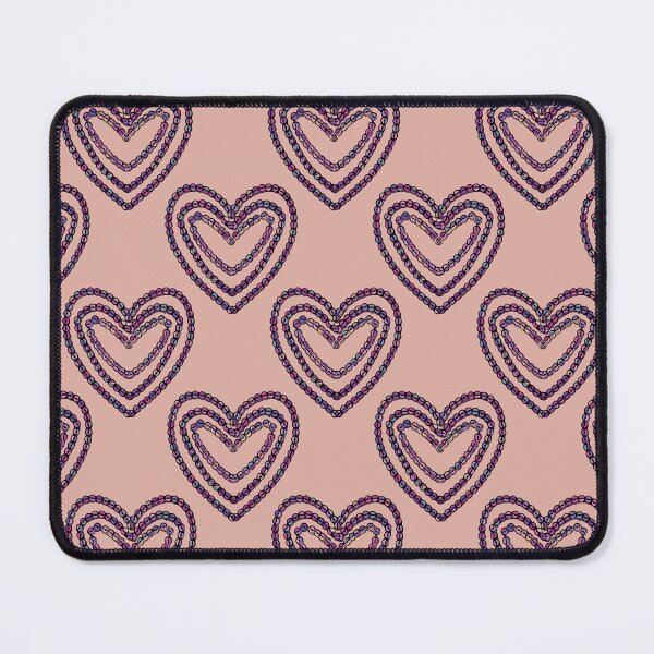Item preview, Sequin heart, soft pink background designed and sold by WONDERPRINTVALLEY.