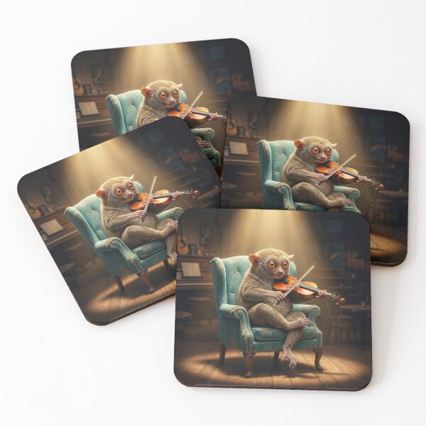 Item preview, Tear-Jerking Tarsier Plays Barber's Adagio designed and sold by Tridentulus.