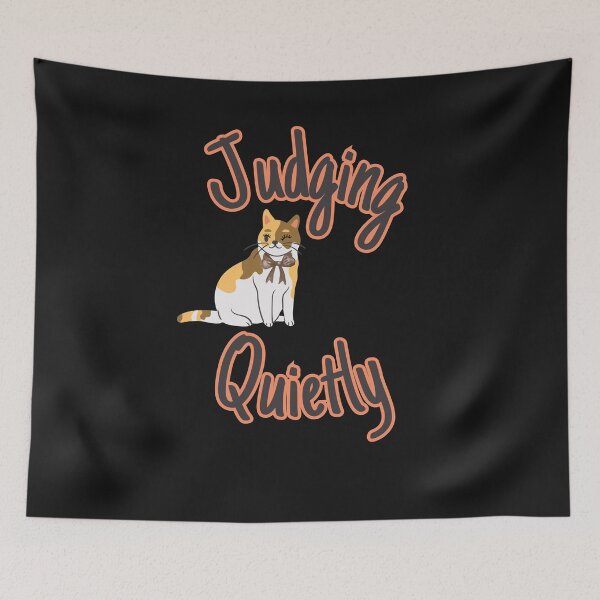 Item preview, Quietly Judging – Minimalist Cat Attitude Design designed and sold by Versik-.