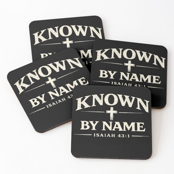 Item preview, Known by Name - Isaiah 43:1 Christian Faith Scripture in Minimalism designed and sold by Envision Designs.