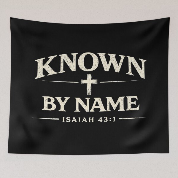 Item preview, Known by Name - Isaiah 43:1 Christian Faith Scripture in Minimalism designed and sold by Envision Designs.