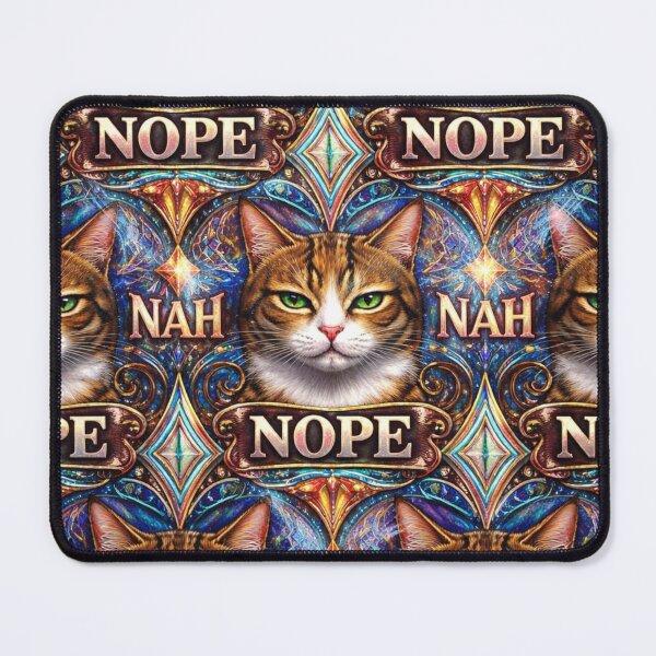 Item preview, Cat Nope Nah designed and sold by VFWChuck.