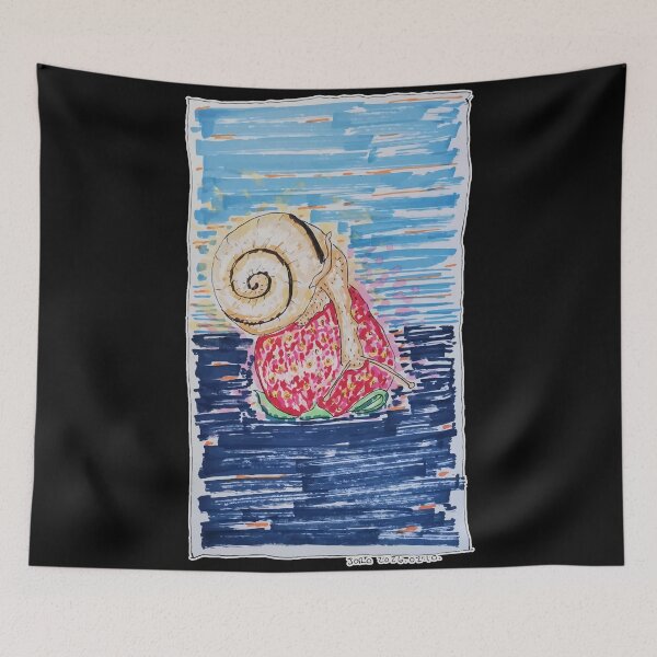 Item preview, Snail on the Strawberry designed and sold by JoseloRochaArt.