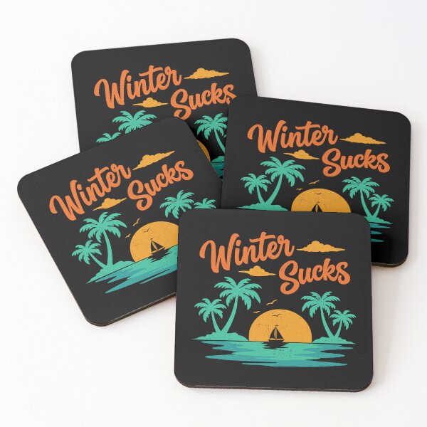 Item preview, Winter Sucks Retro Sunset designed and sold by sachpica.