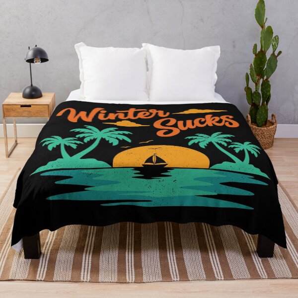 Item preview, Winter Sucks Retro Sunset designed and sold by sachpica.