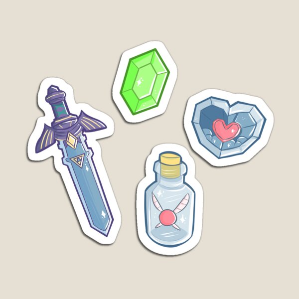 Item preview, The Legend of Zelda Items Stickers designed and sold by ellenent.