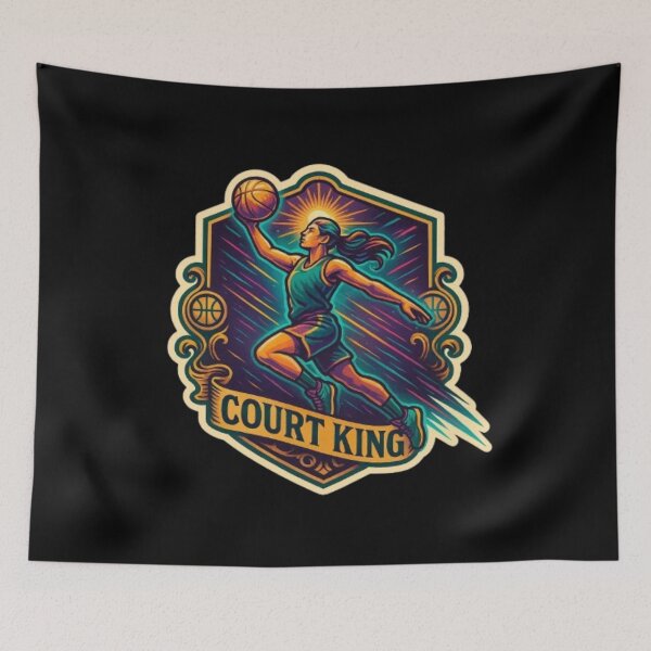 Item preview, Court King – Basketball Player Gift | Slam Dunk, Hoop Life, Basketball Fan & Streetball Champion Design designed and sold by Typologystudios.