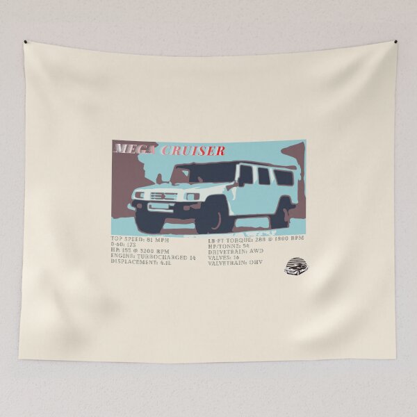Item preview, Toyota Mega Cruiser Vintage Poster  designed and sold by Dimensionality.