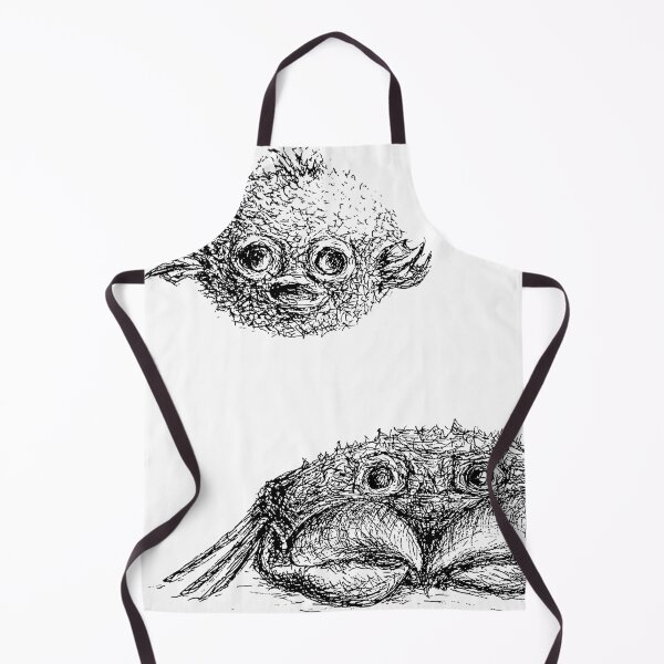 Item preview, crab and puffer fish drawing designed and sold by MiraNomegusta.