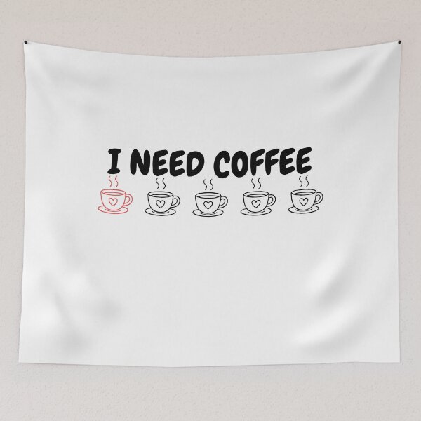 Item preview, I Need Coffee - Low Health Gaming Hearts designed and sold by LODS-StudioX.
