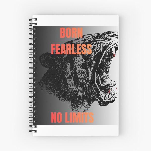 Item preview, Born Fearless Panther Streetwear T-Shirt – Dark Minimal Urban Graphic designed and sold by Per i vostri amici a quattro zampe, e non solo .