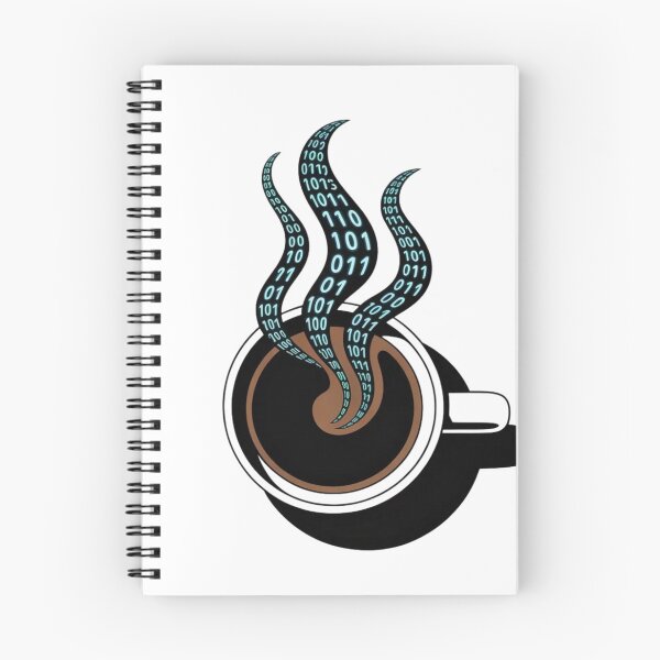 Item preview, Coffee to Code - Minimalist Binary Programming Art designed and sold by Mr-wow.