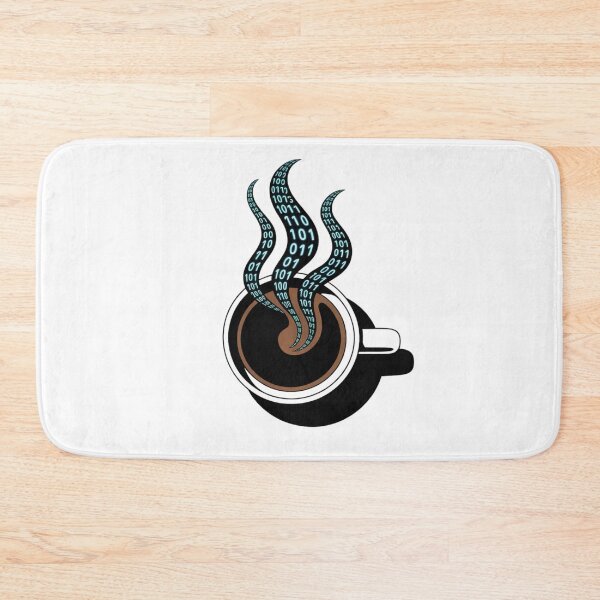 Item preview, Coffee to Code - Minimalist Binary Programming Art designed and sold by Mr-wow.