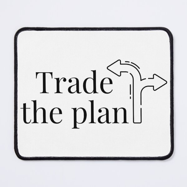 Item preview, Trade the Plan – Trading Discipline Mindset Quote | Clean Black Typography Design designed and sold by AXIS-EQUILIBRIO.