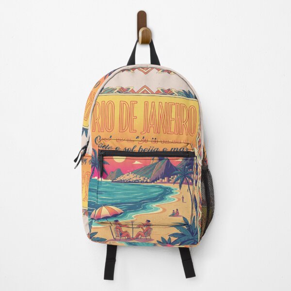 Item preview, Rio de Janeiro Vintage Travel Poster – Sunset Beach Paradise designed and sold by Dimu Co..