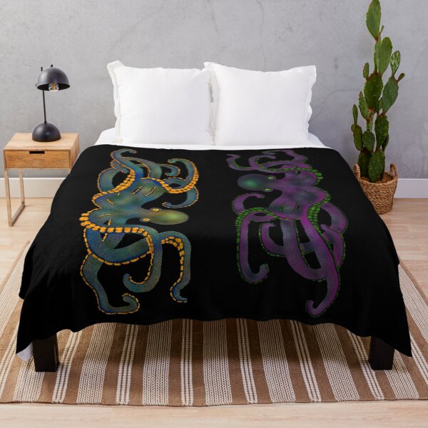 Item preview, Octopus Graphic Art Duo on Black designed and sold by Andyshouse.