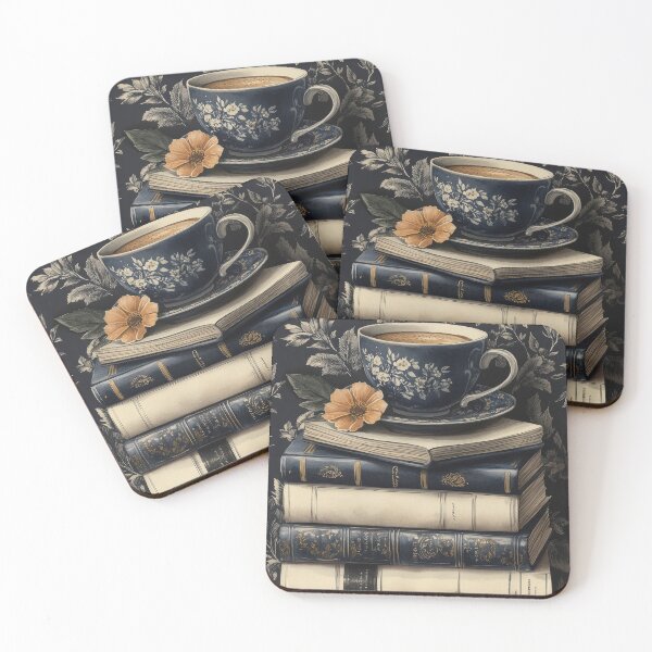 Item preview, Vintage Bookish Tea Still Life designed and sold by EverpageStudio.