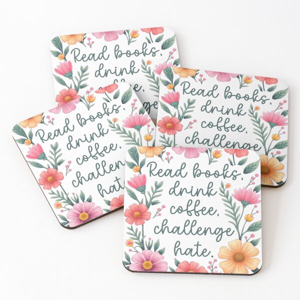 Item preview, Floral Feminist Anti Hate, Coffee Lover,  Book Lover designed and sold by creative321.