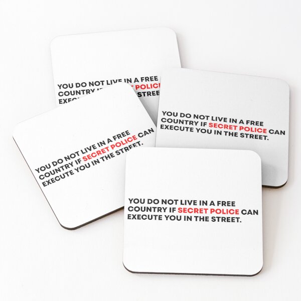 Item preview, You Do Not Live In A Free Country - No Secret Police designed and sold by PixVib.