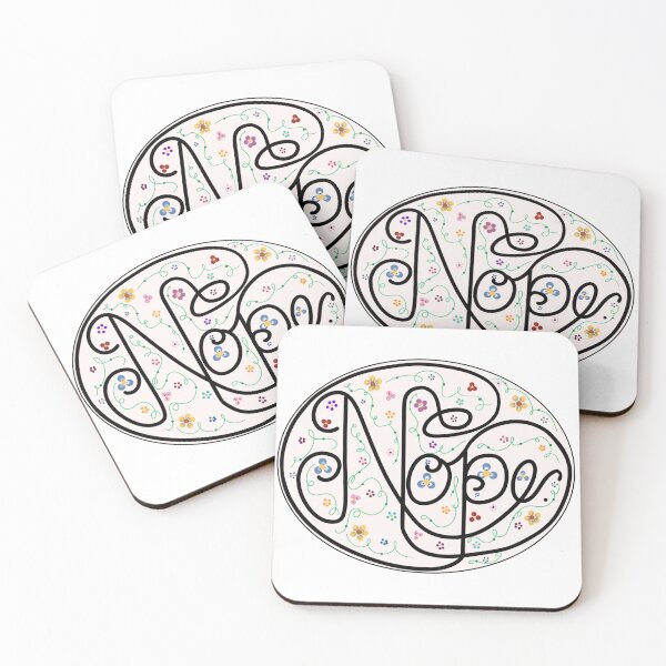 Item preview, Floral Nope designed and sold by eellisdesigns.