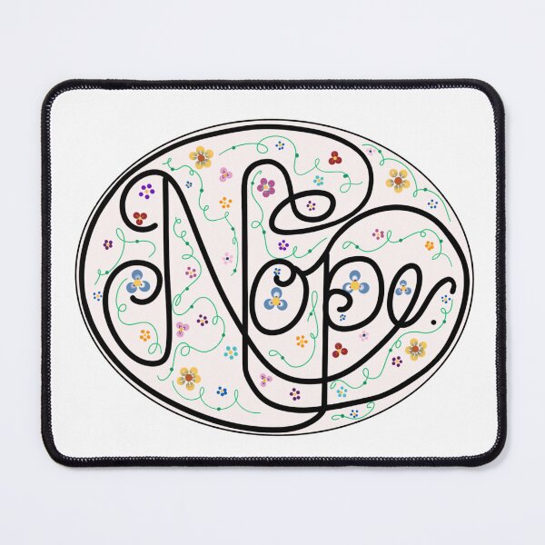 Item preview, Floral Nope designed and sold by eellisdesigns.