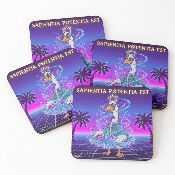 Item preview, Sapientia Potentia Est Retro Art designed and sold by crazygoose30.